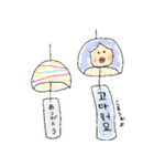ヨボちゃんの夏に使える韓国語スタンプ♪（個別スタンプ：8）