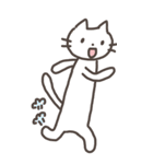 胴長短足な白ネコさん♥（個別スタンプ：26）