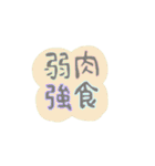 〜〜日常使いの漢字四字〜〜（個別スタンプ：1）