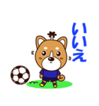 侍サッカー犬（個別スタンプ：5）