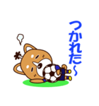 侍サッカー犬（個別スタンプ：24）