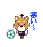 侍サッカー犬（個別スタンプ：36）