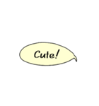 ふきだしでメッセージ (英語編 Vol.3)（個別スタンプ：7）