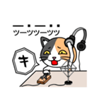 モールス信号・和文符号（ア～ミ）（個別スタンプ：7）