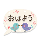 大人シンプル♡【鳥とお花】（個別スタンプ：10）