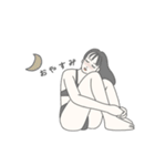 おんなのこスタンプ(基本)（個別スタンプ：6）