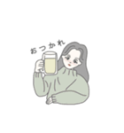 おんなのこスタンプ(基本)（個別スタンプ：10）