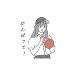 おんなのこスタンプ(基本)（個別スタンプ：11）