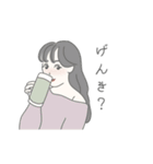 おんなのこスタンプ(基本)（個別スタンプ：13）