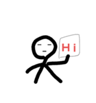 棒、人間観察（個別スタンプ：4）