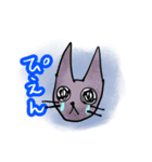 ゾンビっぽい猫のスタンプ（個別スタンプ：8）