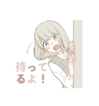 くまのスタンプ  (女の子と男の子)（個別スタンプ：3）