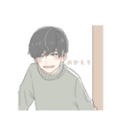 くまのスタンプ  (女の子と男の子)（個別スタンプ：4）