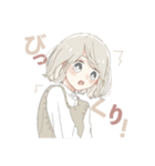 くまのスタンプ  (女の子と男の子)（個別スタンプ：15）