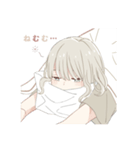 くまのスタンプ  (女の子と男の子)（個別スタンプ：17）