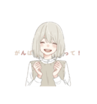 くまのスタンプ  (女の子と男の子)（個別スタンプ：25）