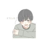 くまのスタンプ  (女の子と男の子)（個別スタンプ：34）