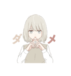 くまのスタンプ  (女の子と男の子)（個別スタンプ：37）