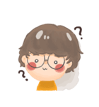 丸眼鏡の子（個別スタンプ：5）