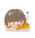 丸眼鏡の子（個別スタンプ：7）