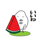 かおでかいです3 夏バージョン（個別スタンプ：5）