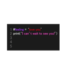 プログラミングで愛を伝えよう（個別スタンプ：6）
