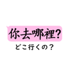 中国語日常会話(繁体字)with日本語（個別スタンプ：17）