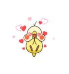 なかよし黄色いトリさん（個別スタンプ：4）
