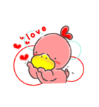 ピンクのあひるん！やわらか敬語（個別スタンプ：21）