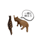 サファリの木製どうぶつたち（個別スタンプ：35）