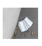 落ちていたマスク（個別スタンプ：7）