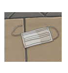 落ちていたマスク（個別スタンプ：37）