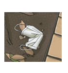 落ちていたマスク（個別スタンプ：39）