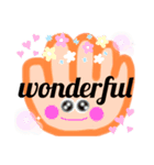 指イラスト、スタンプ。（個別スタンプ：10）
