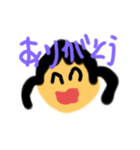 小学生の女の子の手書きスタンプ（個別スタンプ：8）