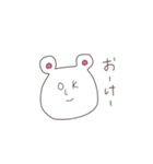 だれでも描けるくま（個別スタンプ：3）