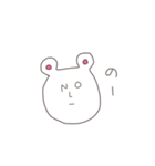 だれでも描けるくま（個別スタンプ：4）