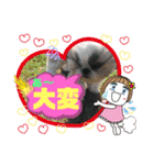 ハウくんと飼い主スタンプNo.3（個別スタンプ：18）
