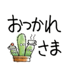 さぼてんびより1【デカ文字】（個別スタンプ：18）