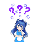 青髪ちゃん BIGスタンプ（個別スタンプ：10）