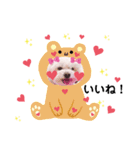 しろいふわふわんわん2（個別スタンプ：38）