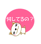 大きい文字の猫好きスタンプ（日常会話）（個別スタンプ：40）