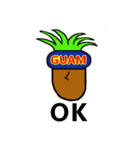 GUAM グアムマン 便利なスタンプ  英語（個別スタンプ：2）