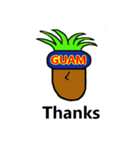 GUAM グアムマン 便利なスタンプ  英語（個別スタンプ：10）