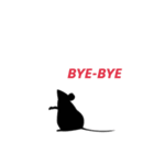 猫のシルエット1（個別スタンプ：16）