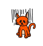 オレンジ色の猫（個別スタンプ：4）