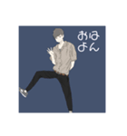 大学生イラスト（個別スタンプ：1）