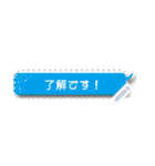 自分の言葉で使いやすいシンプルなふきだし（個別スタンプ：3）