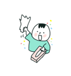 手描きあかちゃん①（個別スタンプ：21）