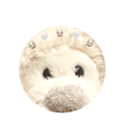 白いでっぱうさぎ（個別スタンプ：2）